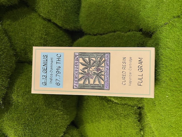Cured Resin Vape Cart | G-13 Genius | Addison Pure