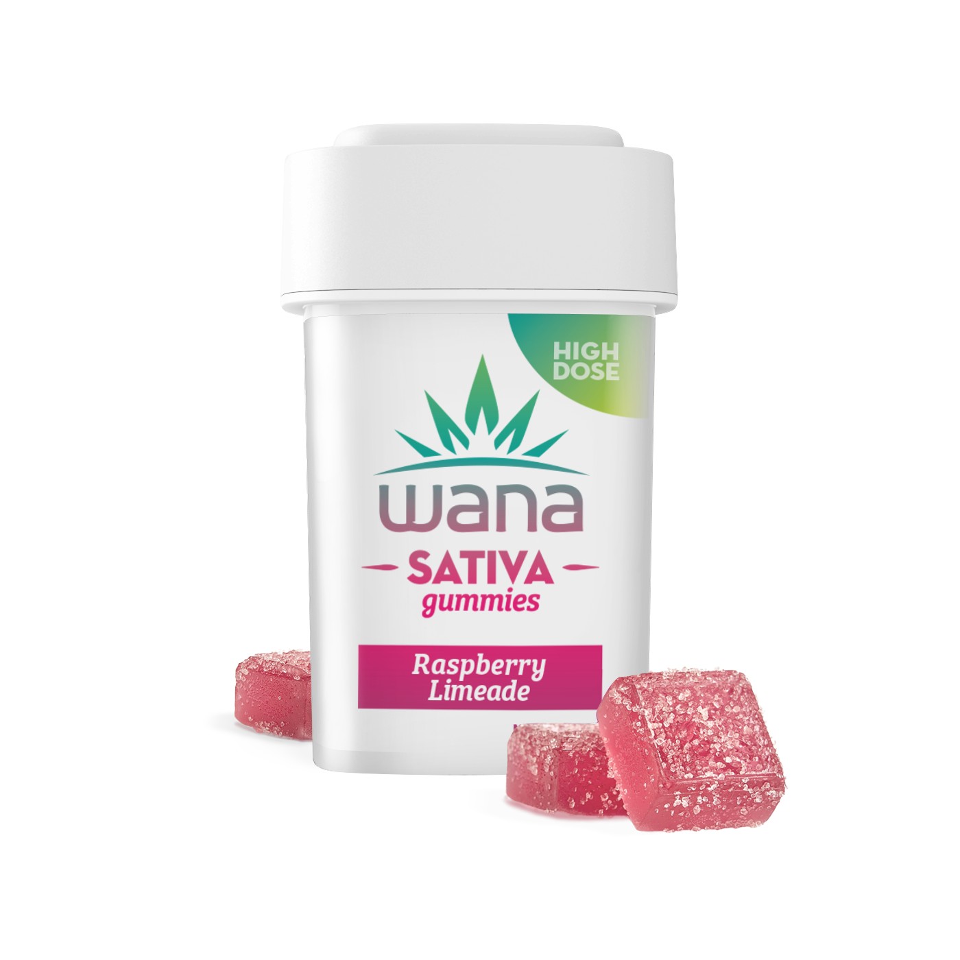 Wana | 1000mg | Raspberry Limeade Gummies | 10pk
