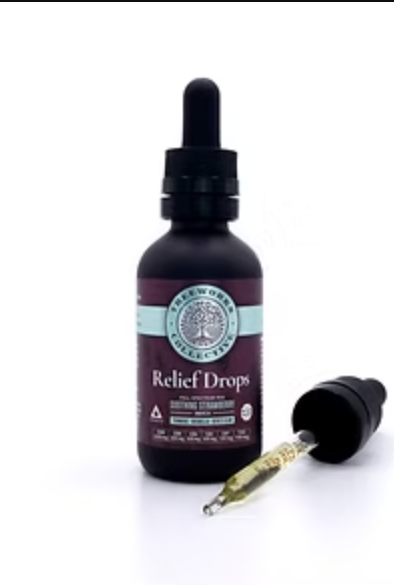 Tree Works | Relief Drops - Tincture 25ml (100mg THC,  500mg CBD, 300mg CBN, 300mg CBG, 100mg CBC, 100mg CBT)