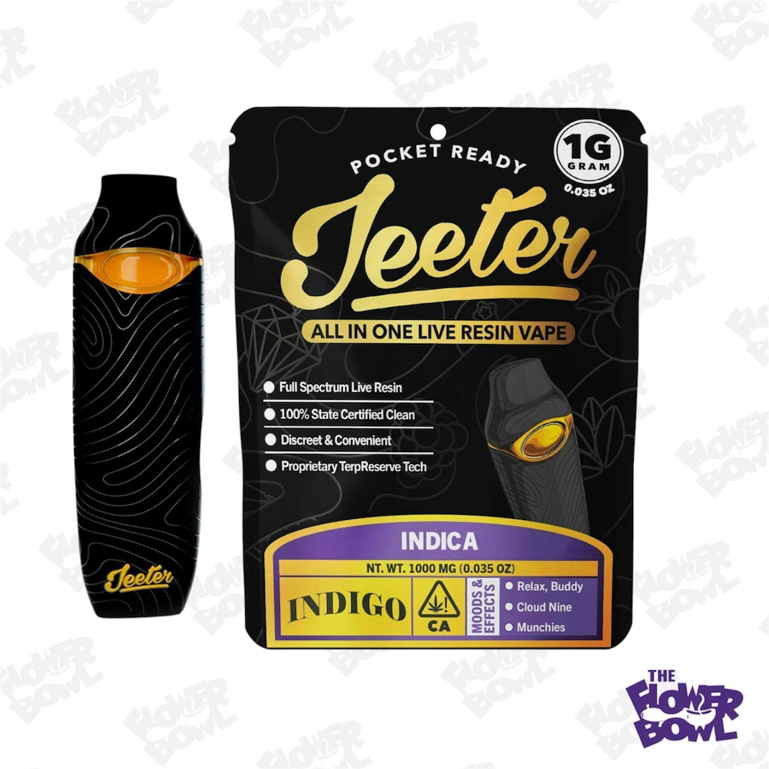 Jeeter: Indigo 1G Live Resin AIO