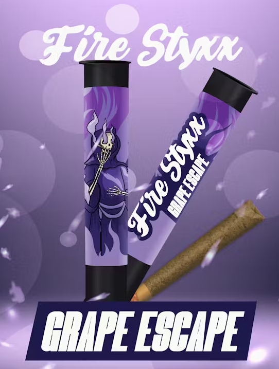 Glorious Cannabis Co. - Fire Styxx Infused Pre-Roll - Grape Escape