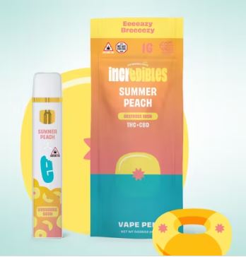7:1 'Destress' Peaches & Cream (Summer Peach) DISPOSABLE Vape Pen | 1g