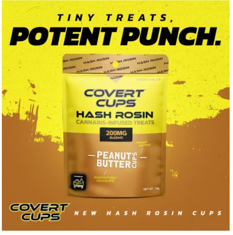 Covert Cups - Peanut Butter - 200mg Hash Rosin