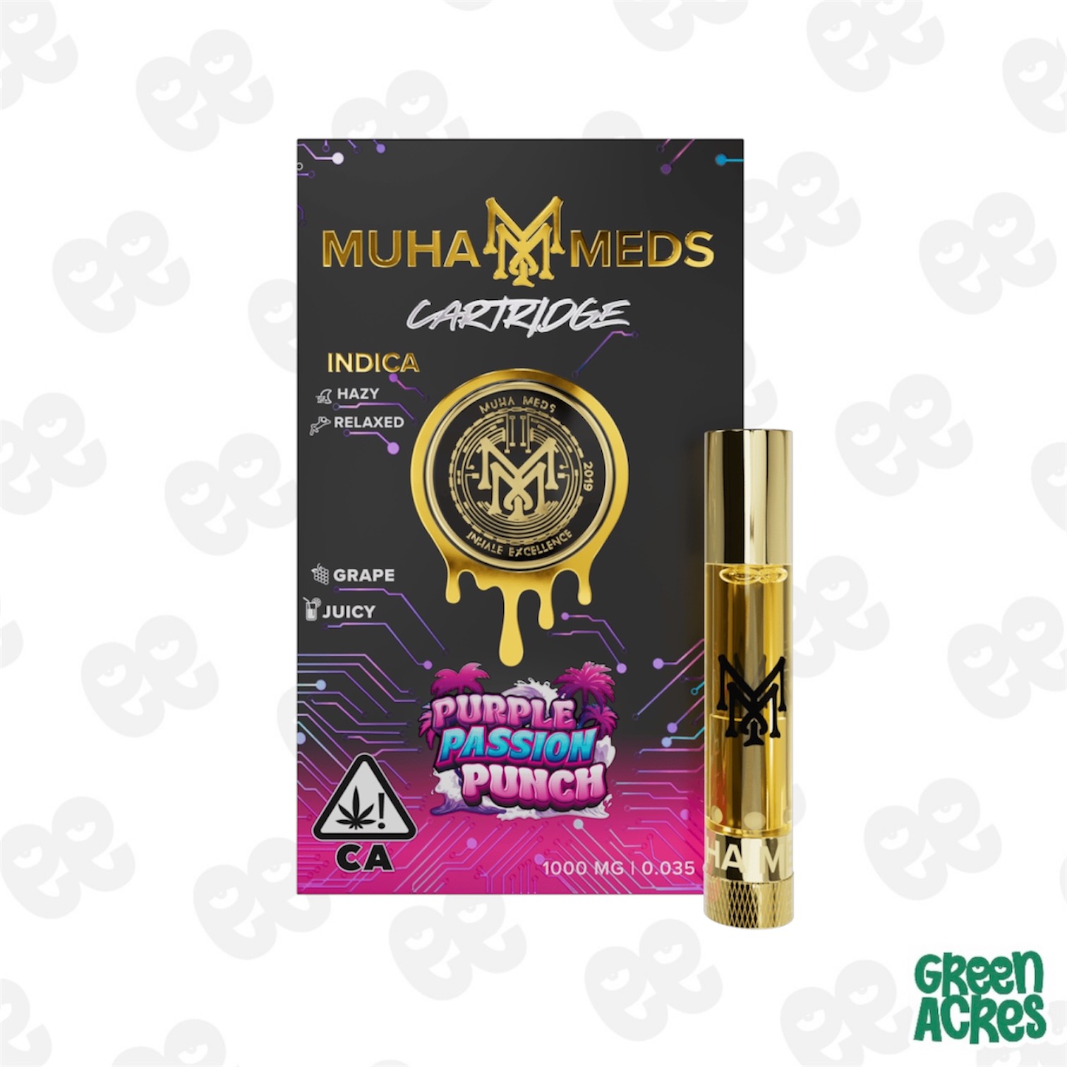 Muha Meds: Purple Passion Punch 1G Cart (I)