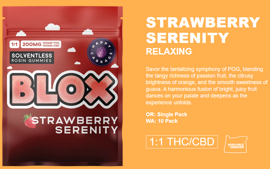 Gummy | Strawberry Serenity | THC - CBD