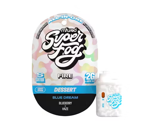 MFUSED SUPERFOG Fire Disp 2000mg: Blue Dream