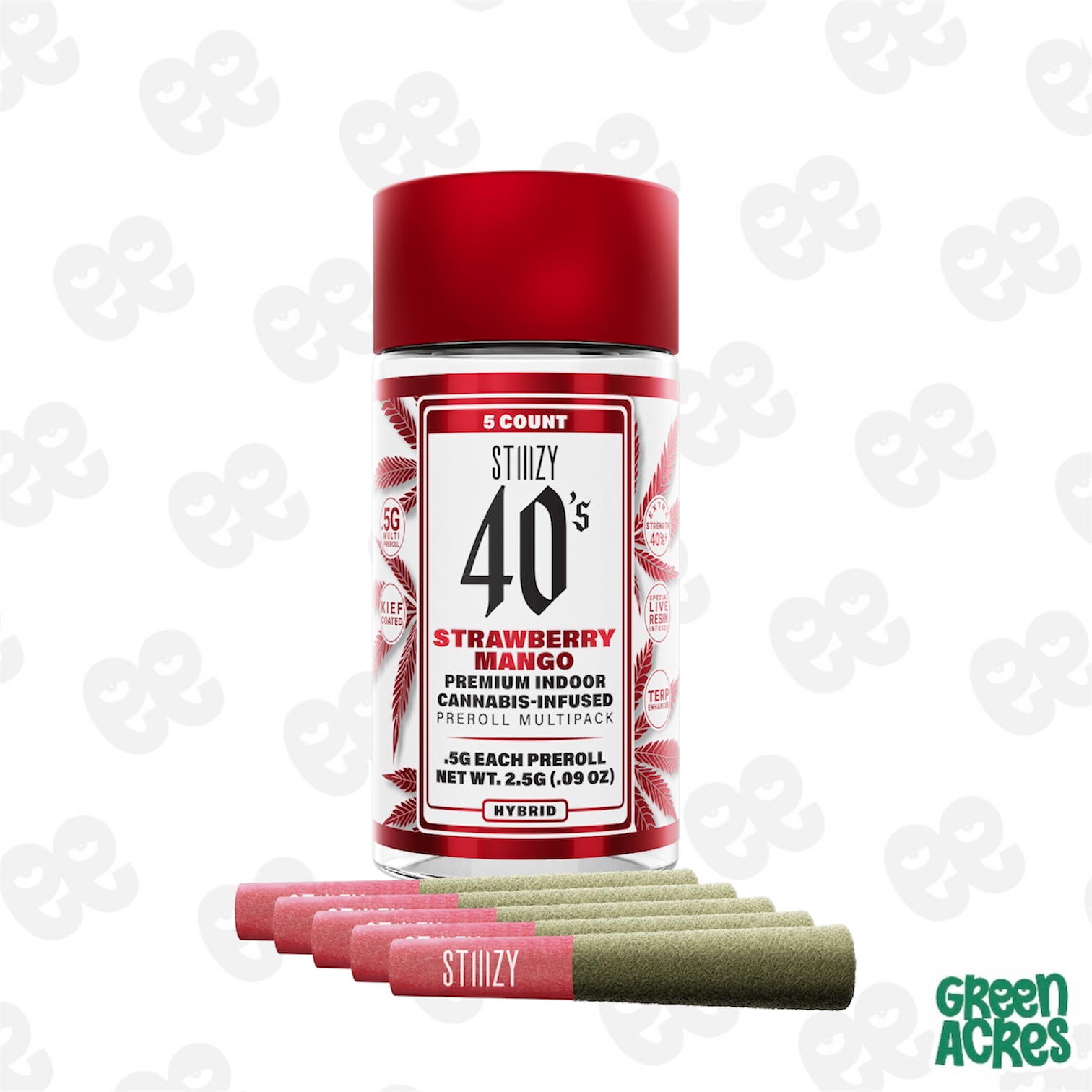 Stiiizy: Strawberry Mango Pre-Roll Multi Pack (5x0.5g)