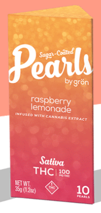 Raspberry Lemonade: Pearls 10pk 100mg
