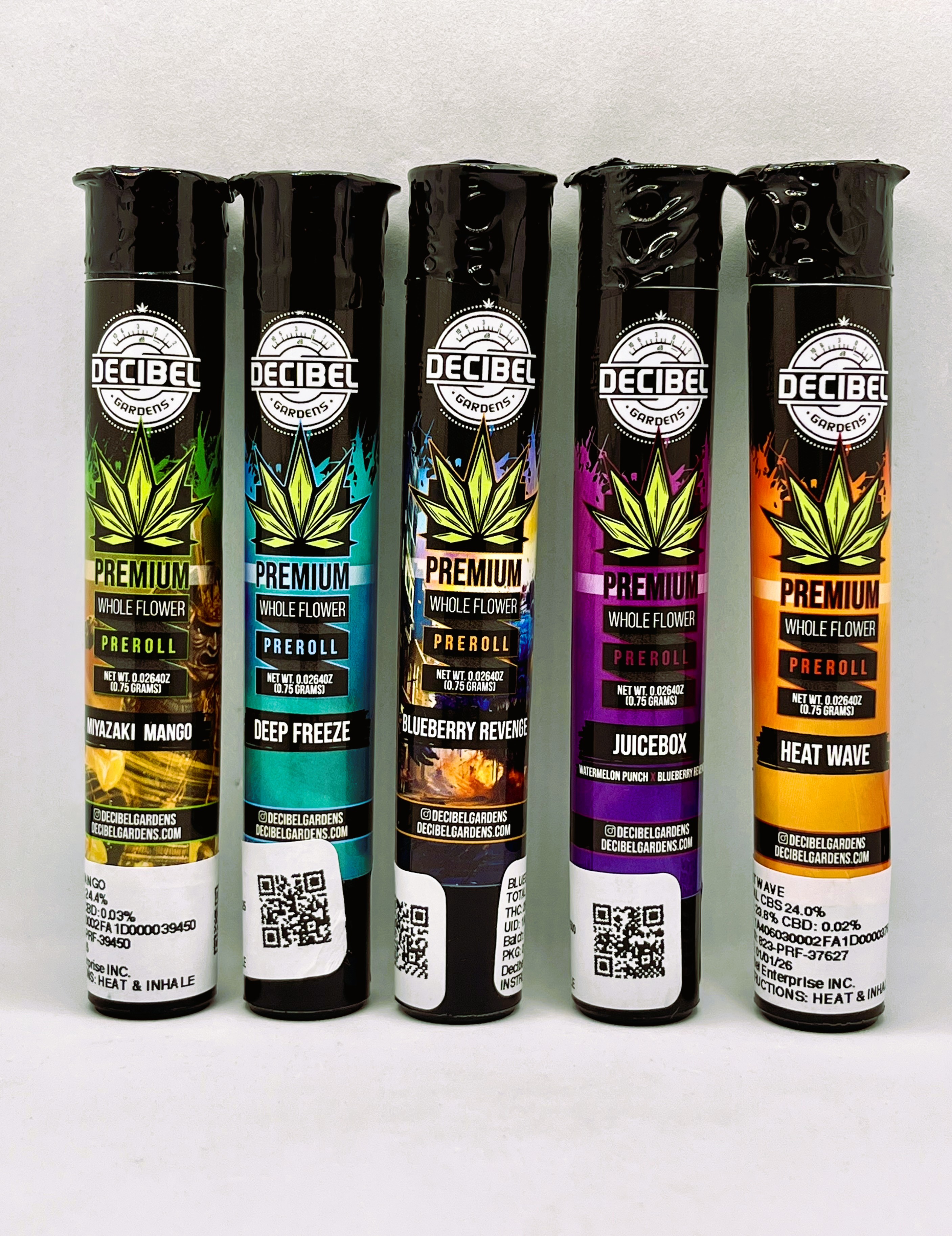 DECIBEL ENTERPRISE INC.: Decibel OG Indoor Pre-Roll 0.75G - .75g
