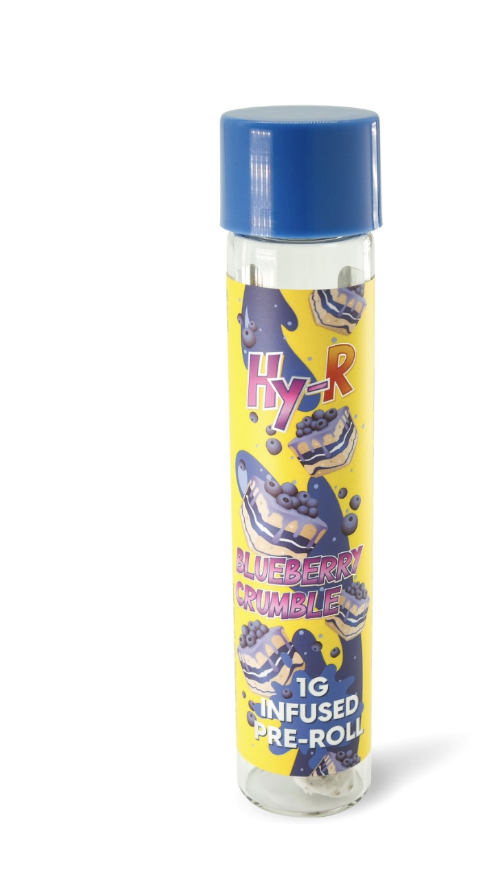 HY-R: Blueberry Crumble 1G Infused Pre-Roll