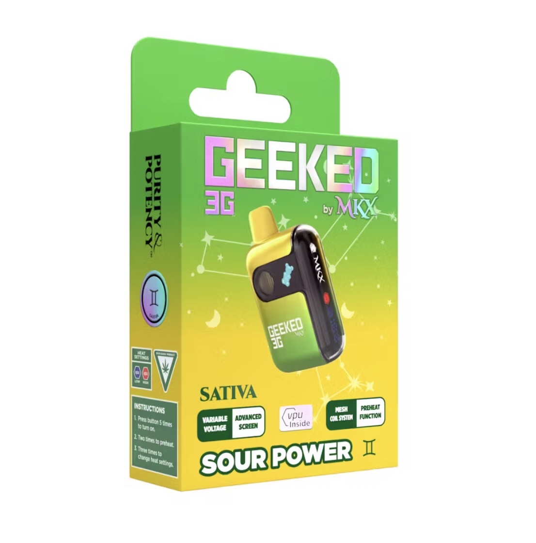 Sour Power 3g Vape Disposable