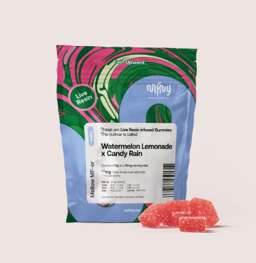 MFNY | Live Resin Gummies 10 Pack | Mellow MF-er | Watermelon Lemonade X Candy Rain | 100mg
