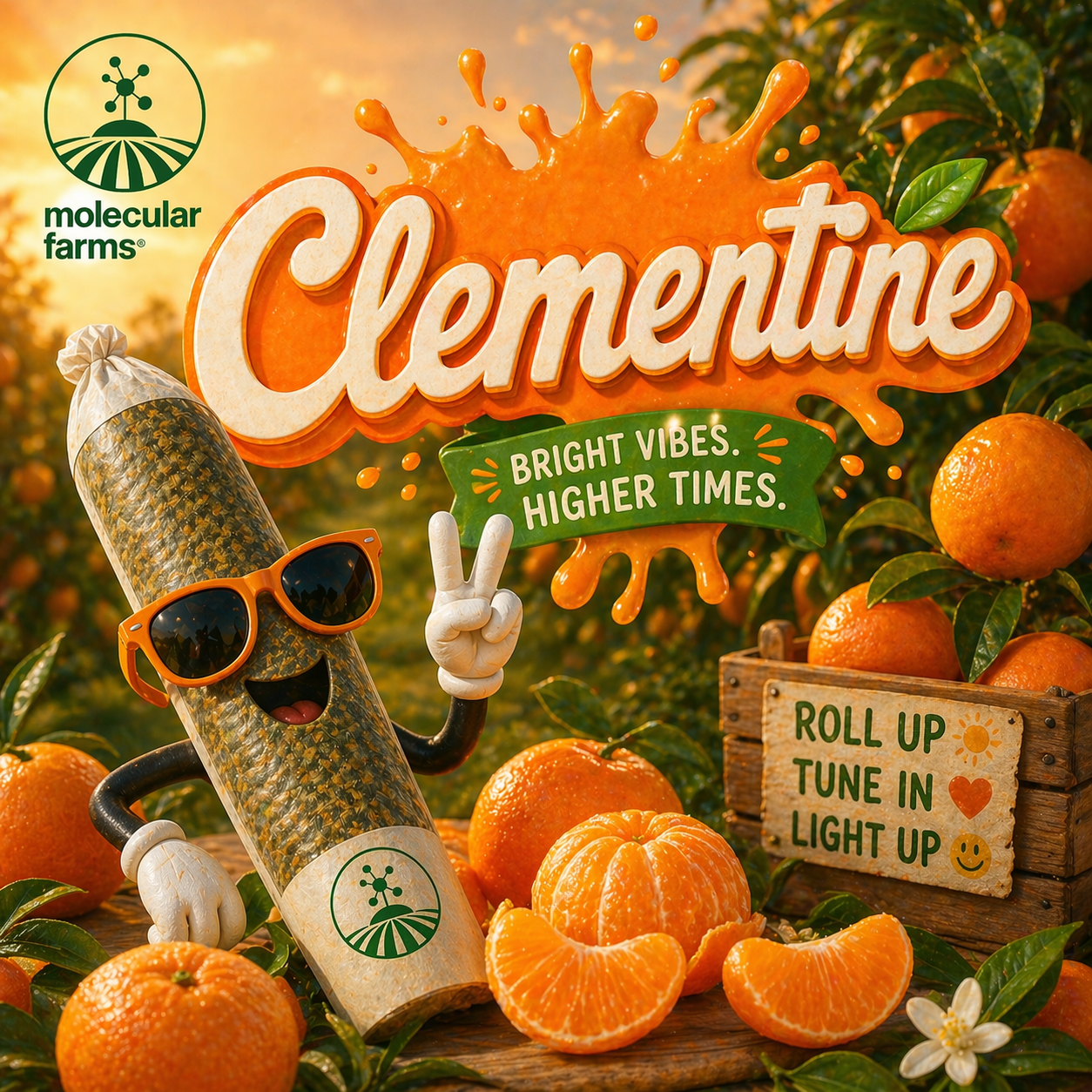 Molecular Farms I Pre Roll I Clementine I .7g