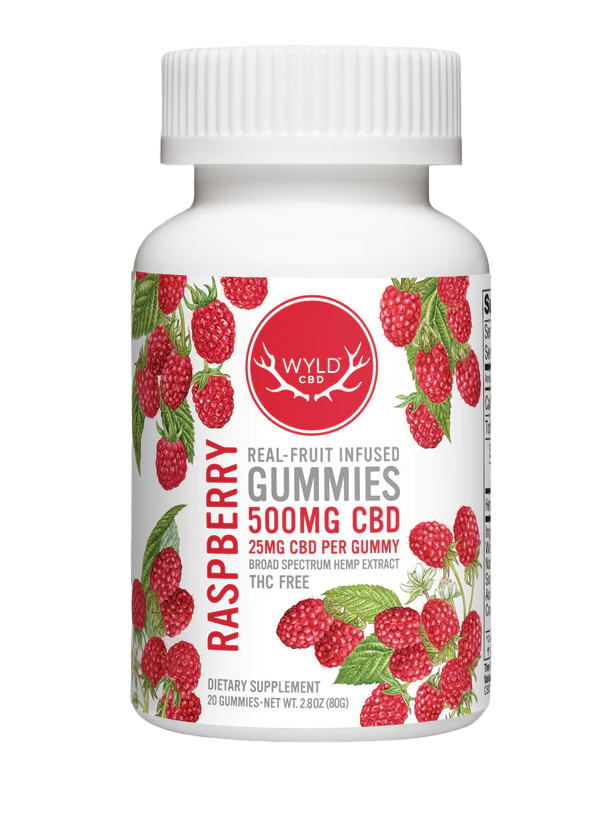 Wyld CBD Raspberry Gummies 500mg