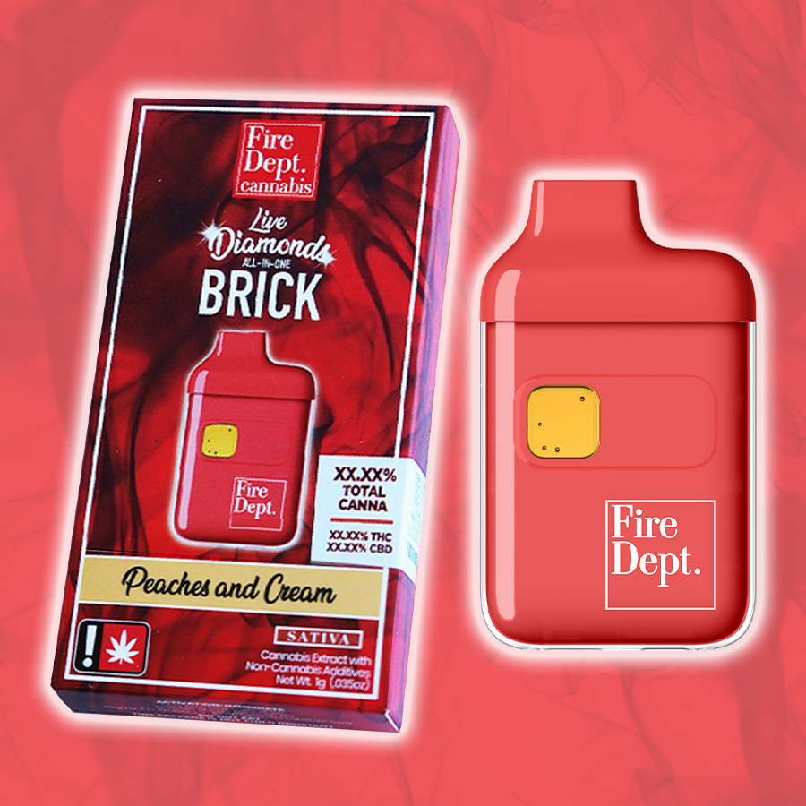 Fire Dept. Cannabis: Peaches And Cream Live Flavored - - Fire Dept