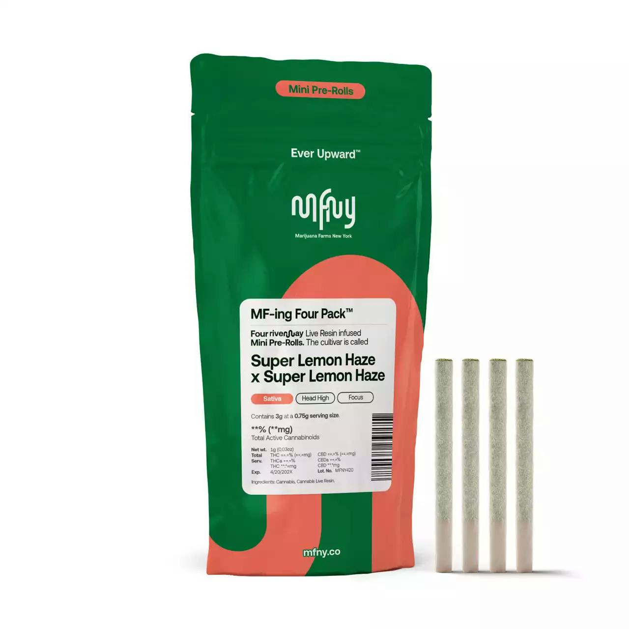 MFNY | Super Lemon Haze x Super Lemon Haze | Live Resin Infused Pre-Roll 4pk