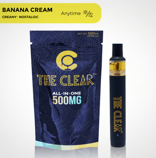 The Clear Vape Disposable 0.5g- Banana Cream