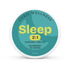 Curio Wellness | Sleep Chews | Blueberry | 2:1 CBN:THC | 100mg