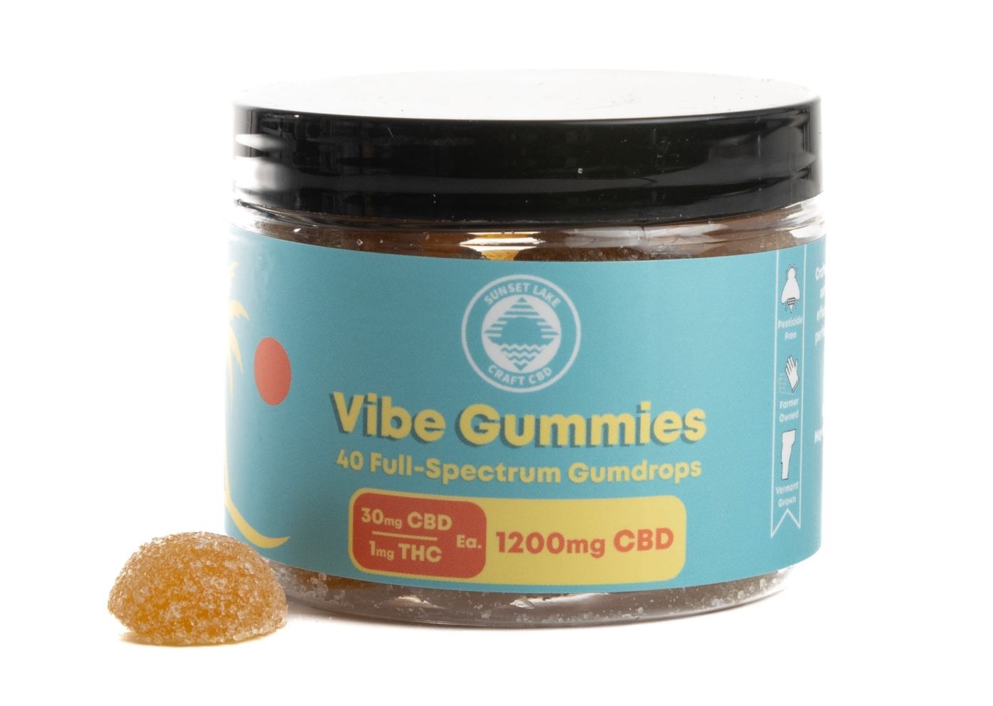 SL CBD | Vibe Gummies 40pk | 1200mg CBD & 40mg THC