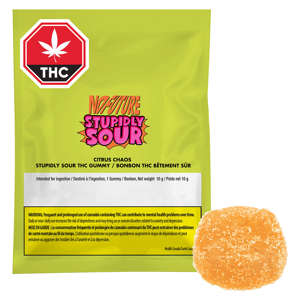 Citrus Chaos - Stupidly Sour THC Gummy | 10MG THC X 1
