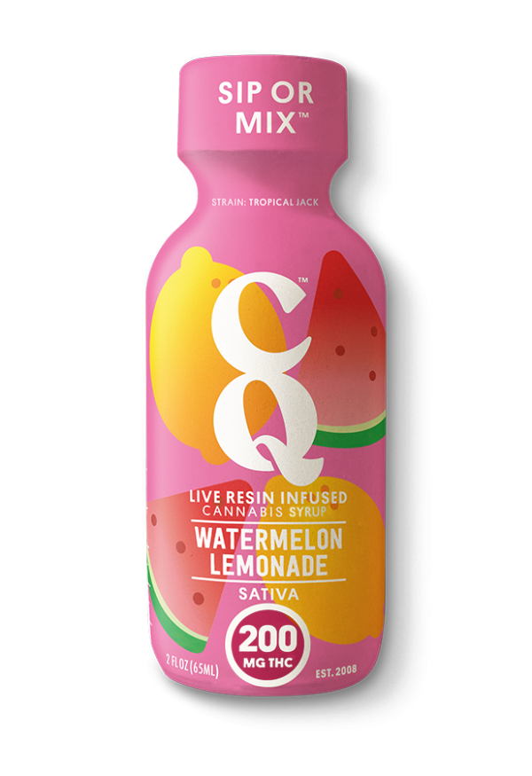CQ - 2oz Live Resin Syrup - 200mg - Watermelon Lemonade - Satvia
