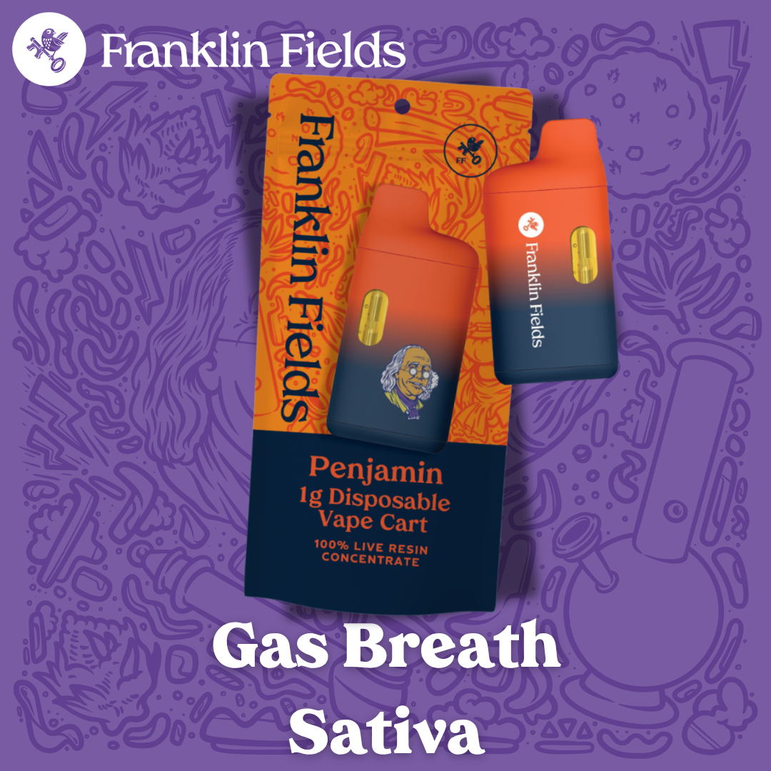 Franklin Fields Penjamin Gas Breath Live Resin Disposable 1g