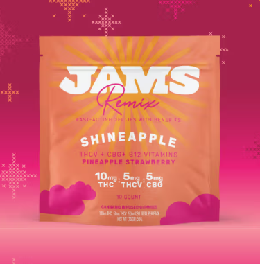 Ⓥ JAMS Remix Jellies 100mg: Shineapple 10pk