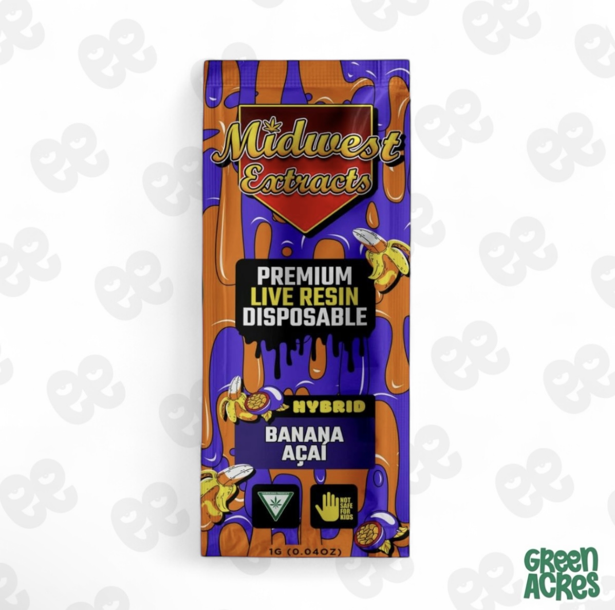 Banana Acai Live Resin Vape Disposable 1G