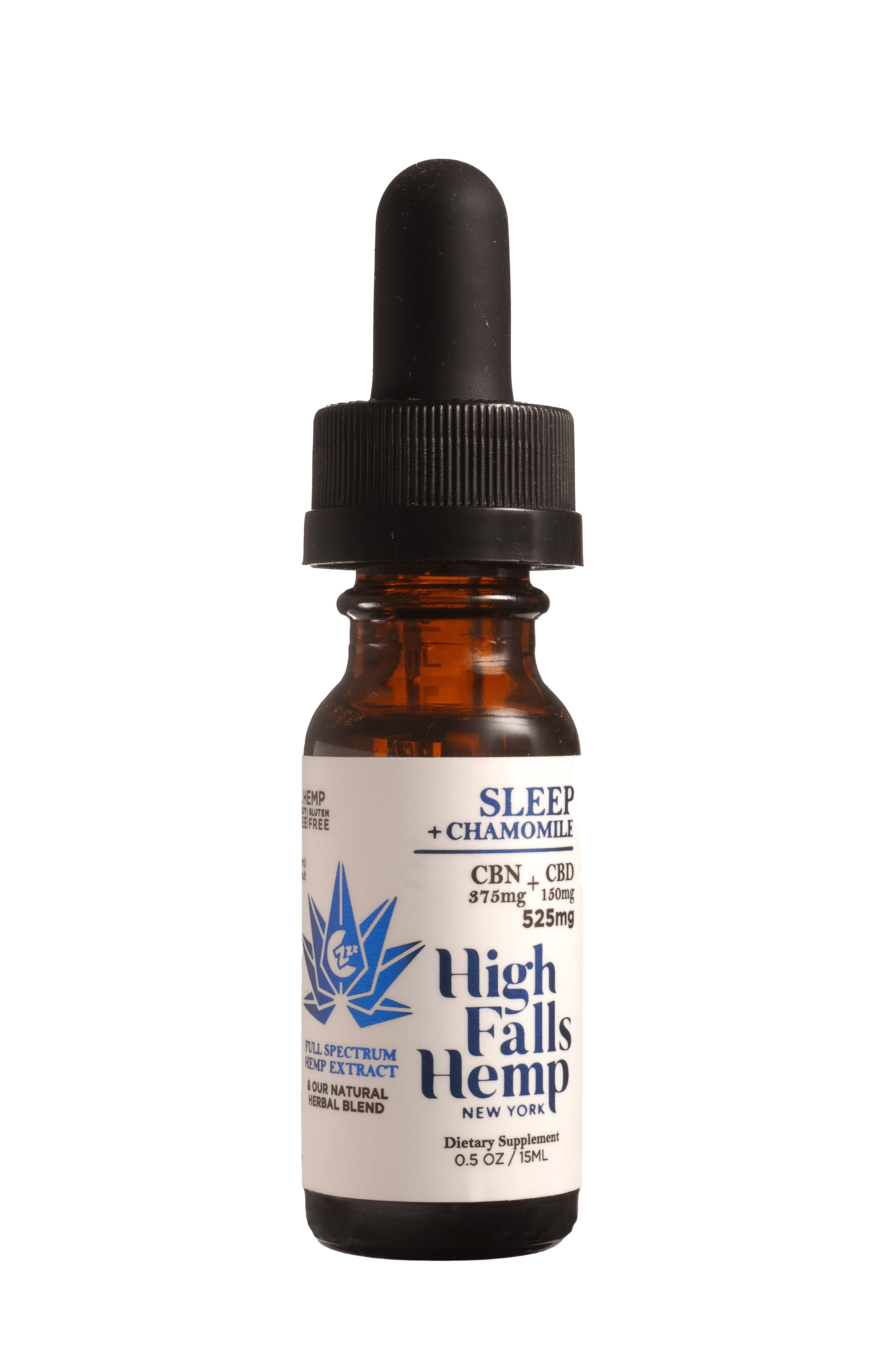 High Falls Hemp | Sleep | Chamomile Tincture 525mg | 325CBN+150CBD | 15ml