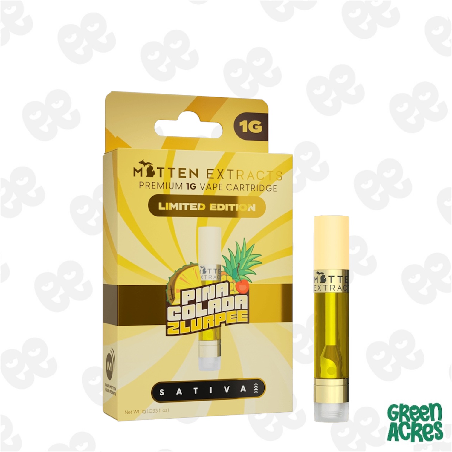 Mitten Extracts: Pina Colada Zlurpee 1G Cartridge (S)