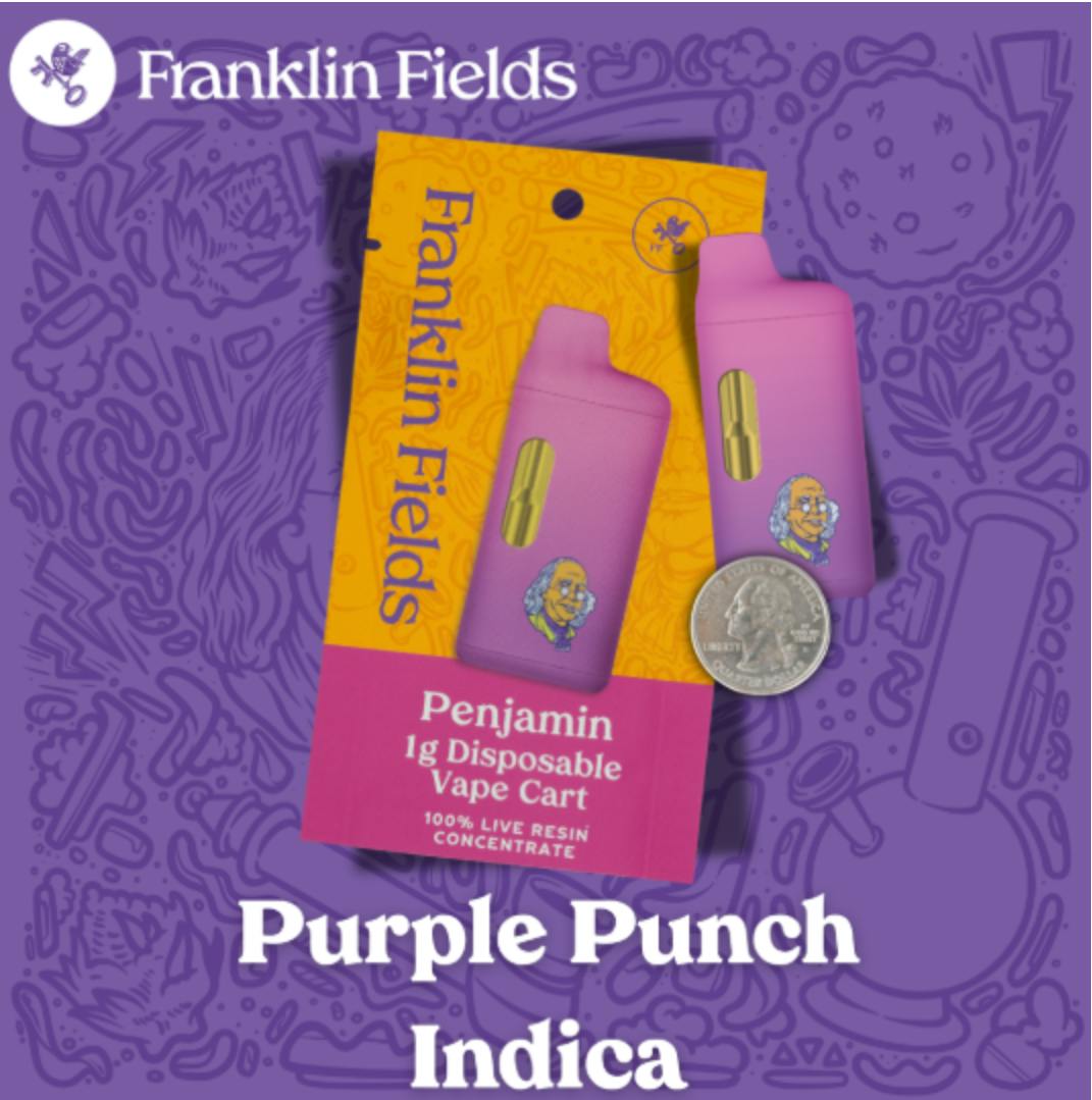Franklin Fields Purple Punch Live Resin Penjamin 1.0g