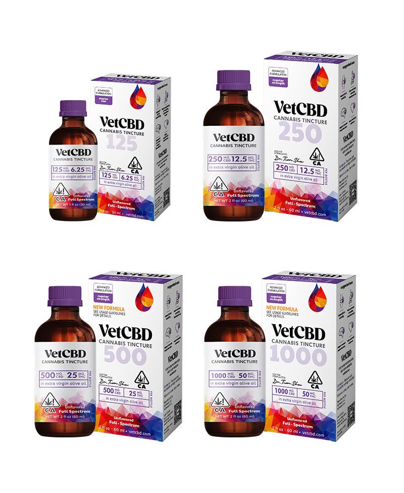 VetCBD | Regular Strength Tincture | 250mg CBD : 12.5mg THC