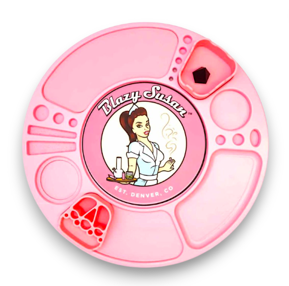 Blazy Susan Spinning Tray - Pink