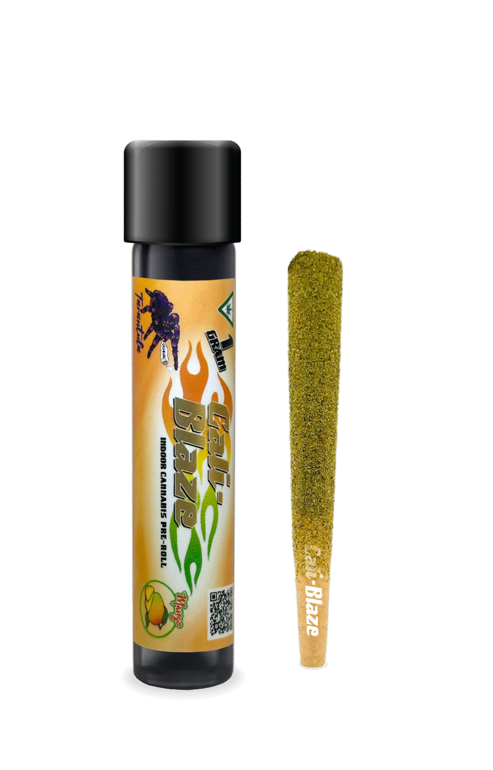 Cali Blaze | Mango | Tarantula Infused Pre-roll | 1g | Indica