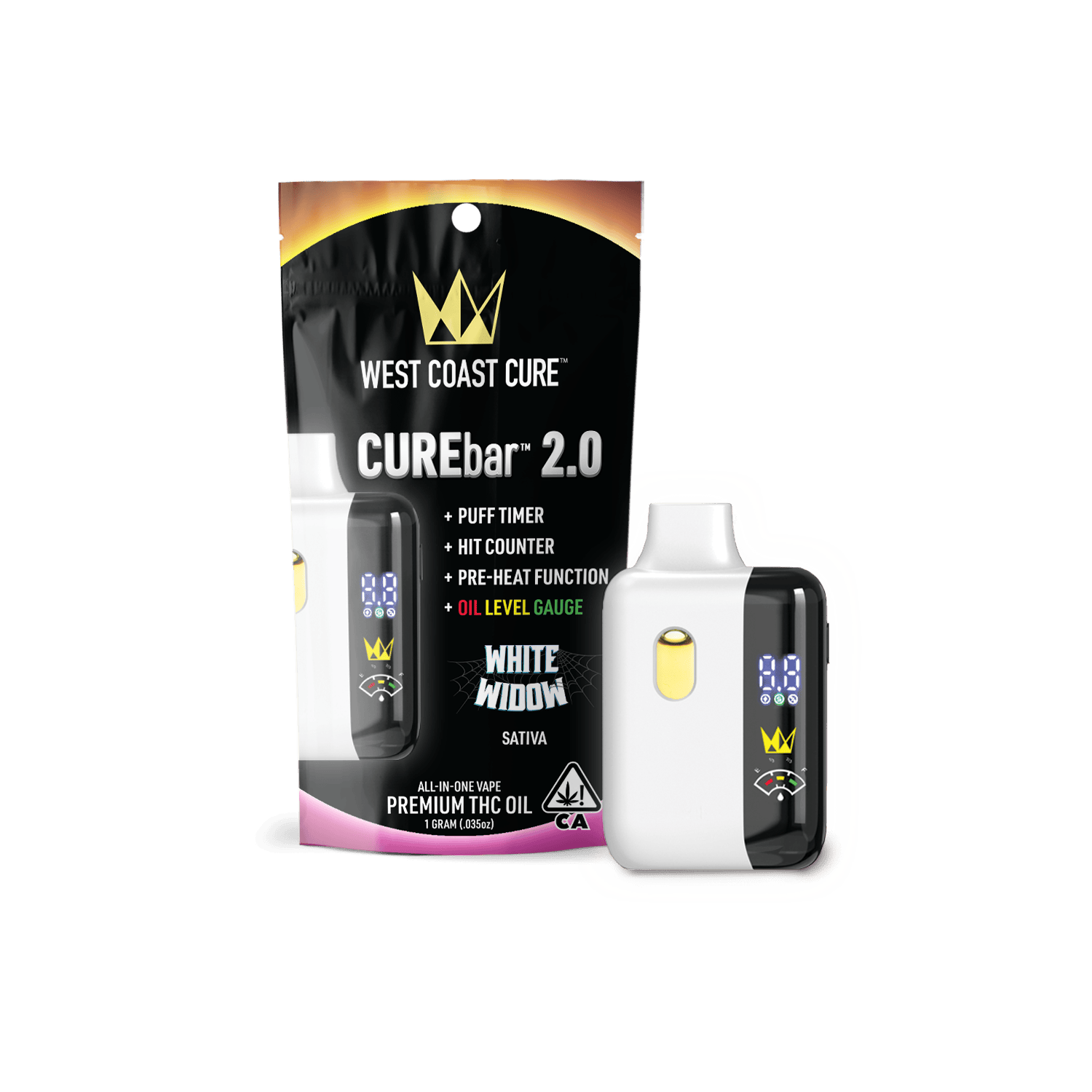 West Coast Cure | White Widow - 1G CUREbar 2.0