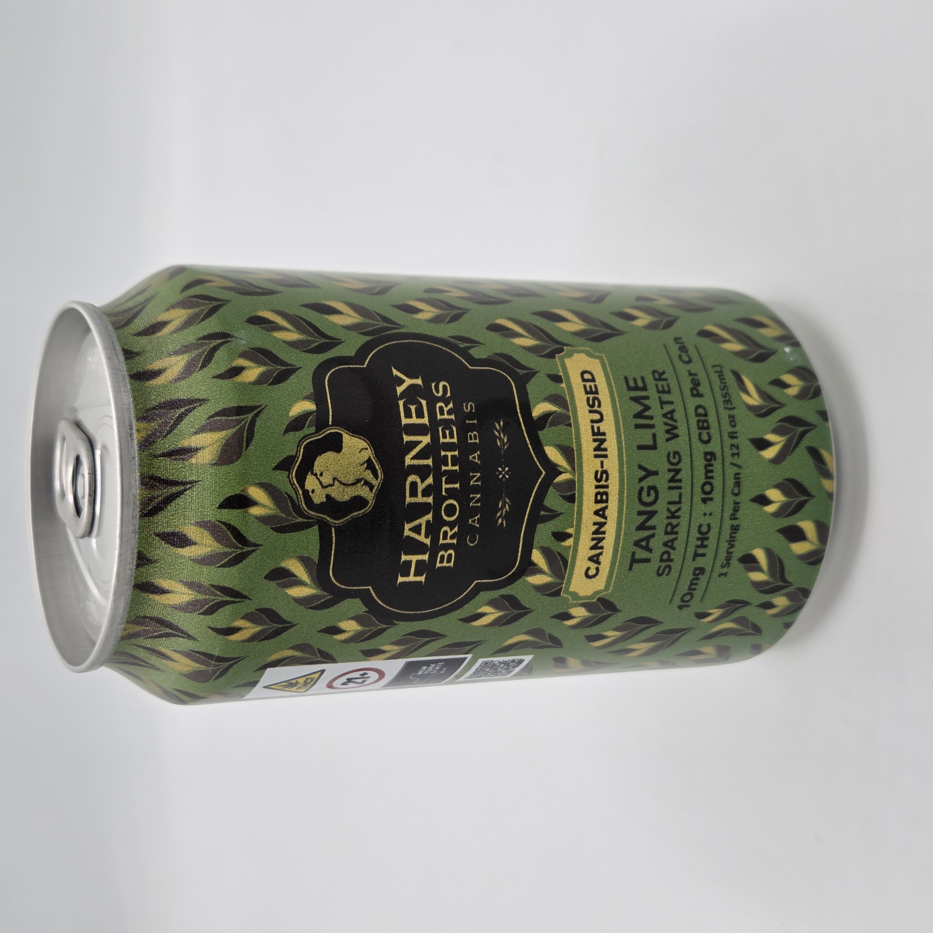 Harney Brothers Cannabis | Tangy Lime Sparkling water can | 12oz Can | 0.01g by Harney Brothers Cannabis - edibles cannabis product