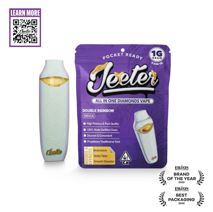 Double Rainbow Jeeter All In One Diamonds Vape | Pocket Ready | 1g