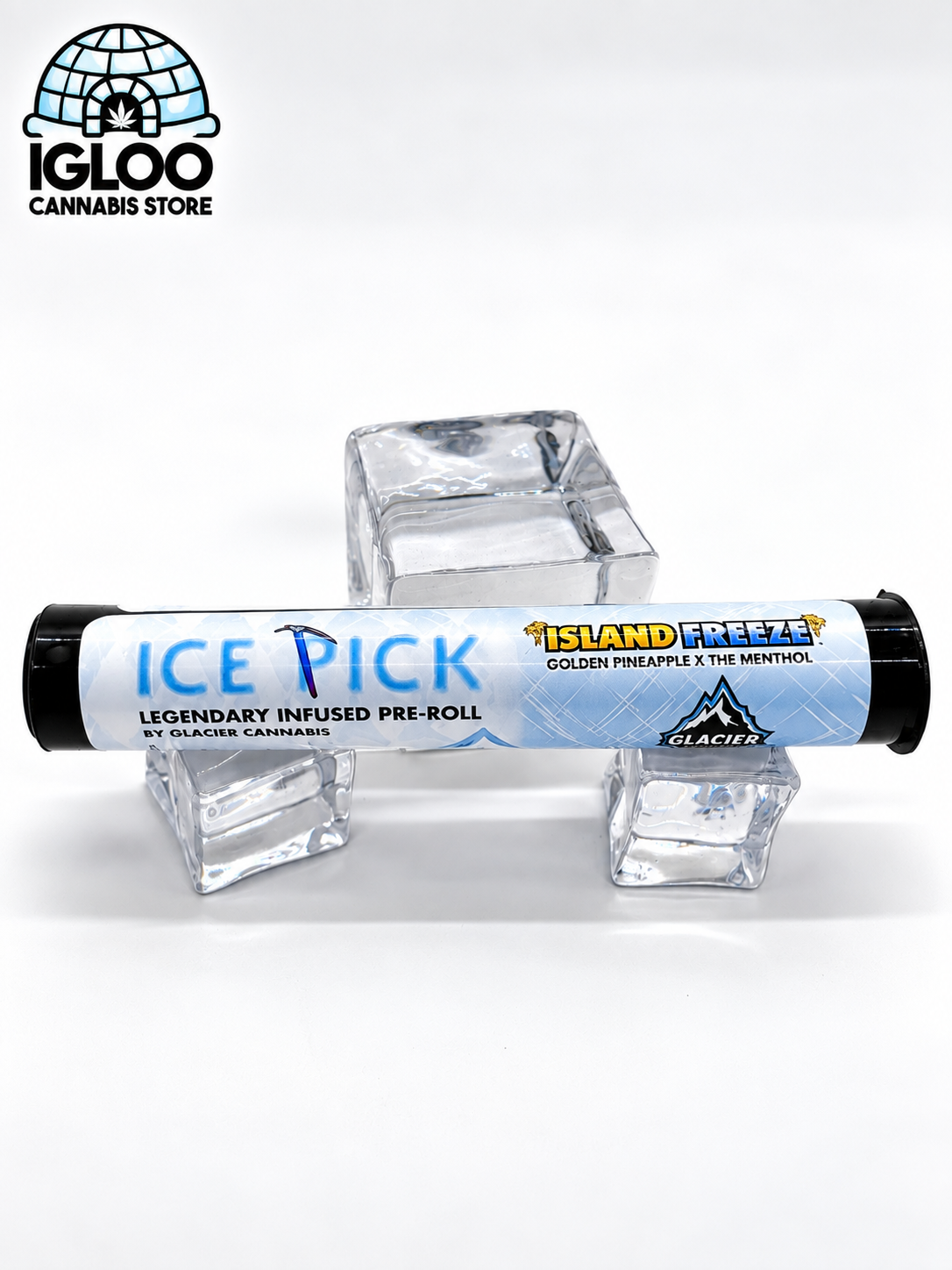 Glacier | Ice Pick Infused Pre-Roll | Island Freeze (1g)