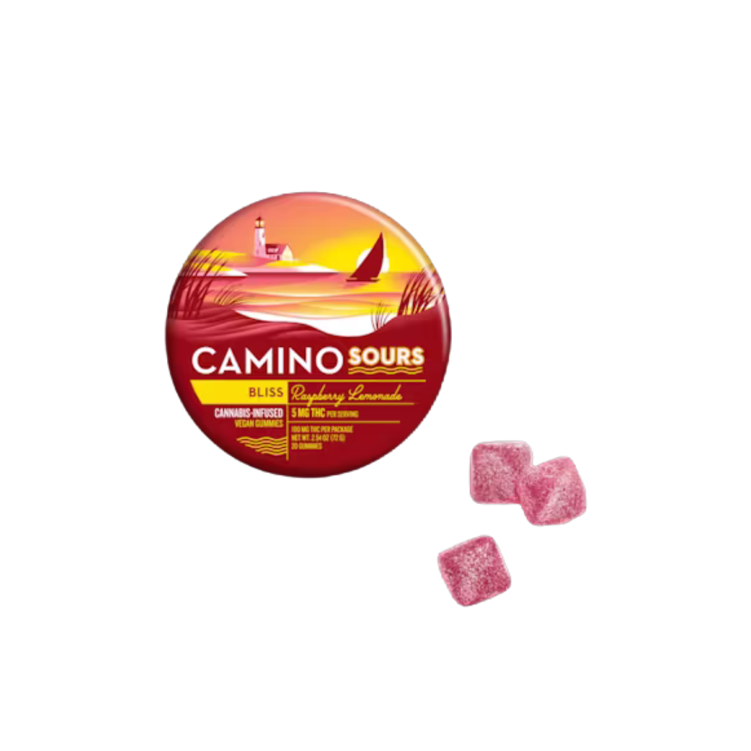 Sours | Gummies | 10pk | Raspberry Lemonade | Bliss | Vegan | 100mg