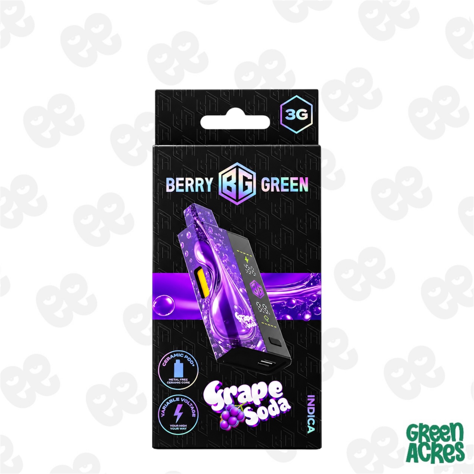 Berry Green: Grape Soda 3G Disposable
