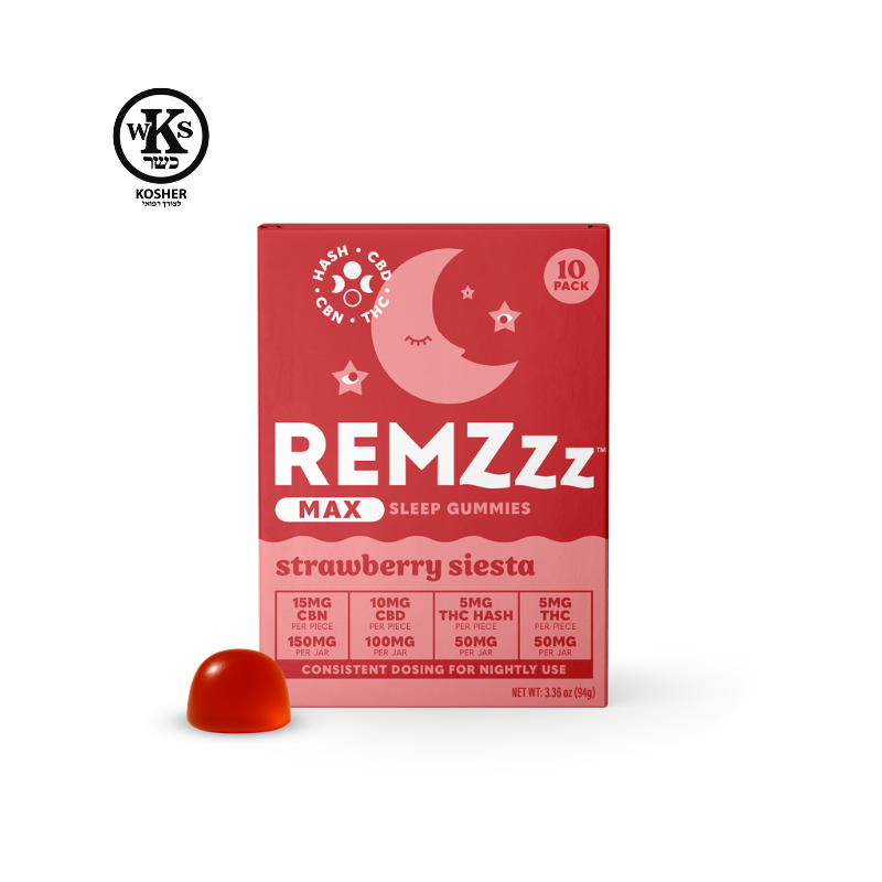 RemZzz | Strawberry Siesta | MAX Sleep Gummies | 10pk