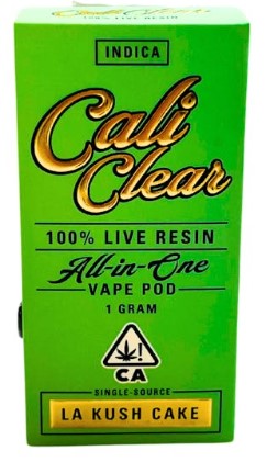 Cali Clear Live Resin LA Kush Cake All-In-One