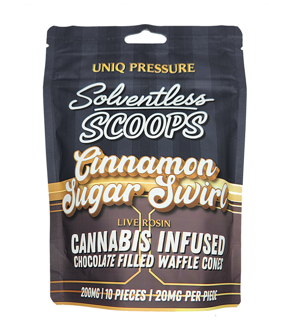 Cinnamon Swirl | 200MG Live Rosin Solventless Scoops | Uniq Pressure