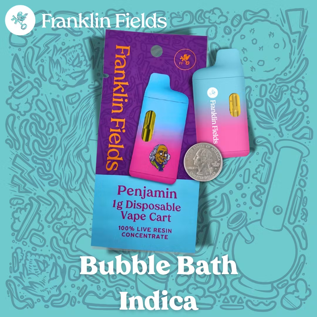 Franklin Fields Bubble Bath Live Resin Penjamin 1.0g