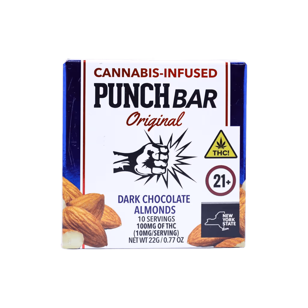 Punch Bar Dark Chocolate Almonds 100mg