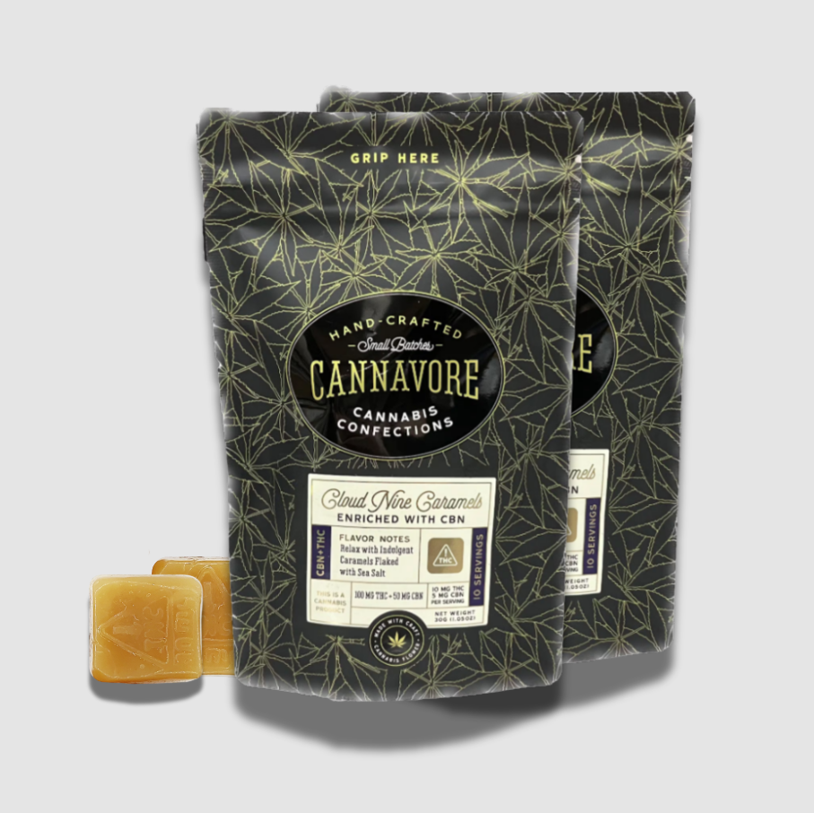 Cloud Nine Caramels 2:1 THC:CBN 100mg
