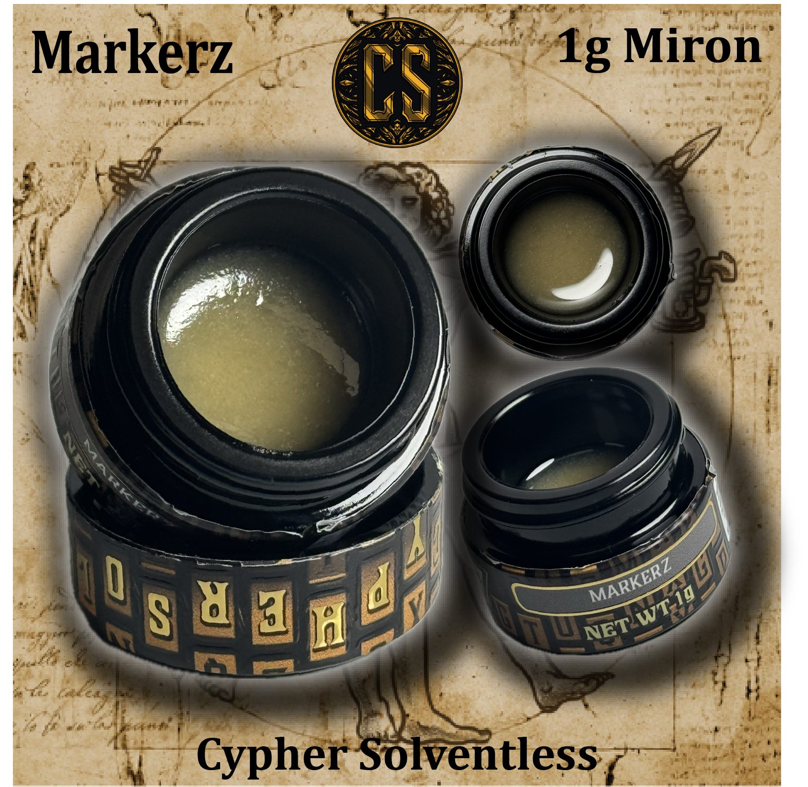 Cypher Solventless | 1g Live Rosin | Blueberry Rain