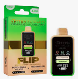 Mitten Extracts Disposable 2-In-1 Flip - Peach Rings Gelato | Watermelon Z
