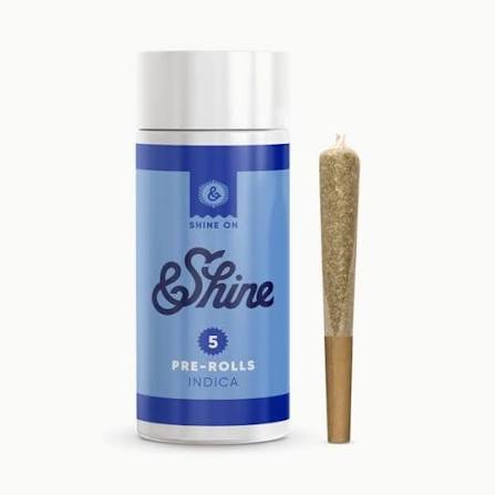 &Shine Pre-Roll 5pk | Mystic Mint | 2.5g (Indica)