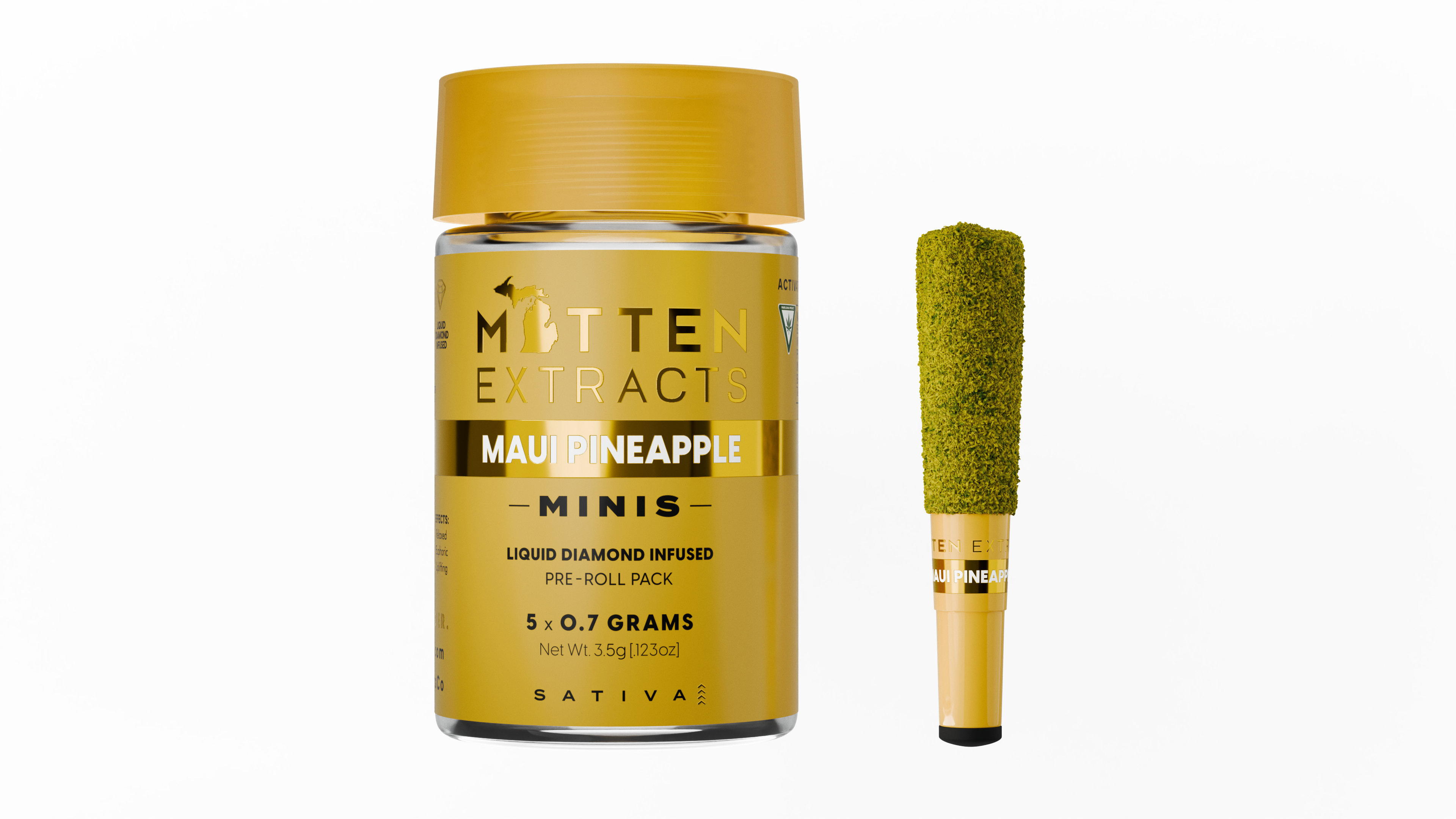 Mitten Extracts Infused Multipack (5x.7g) - Maui Pineapple